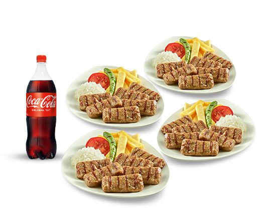 4 Adet Köfte Tabağı + 1 lt Cola