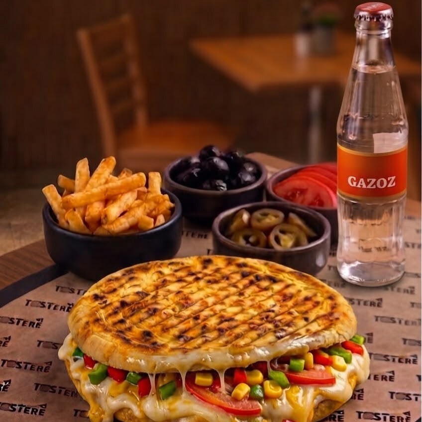 Sebzeli Bazlama Tost Menü