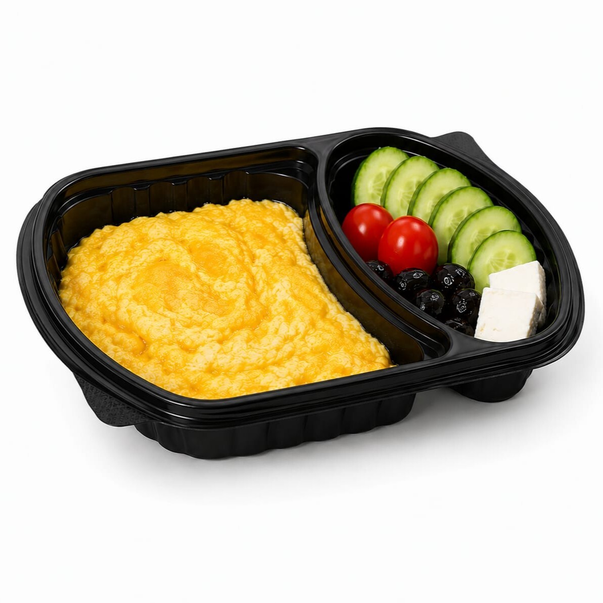Omlet kahvaltı tabağı