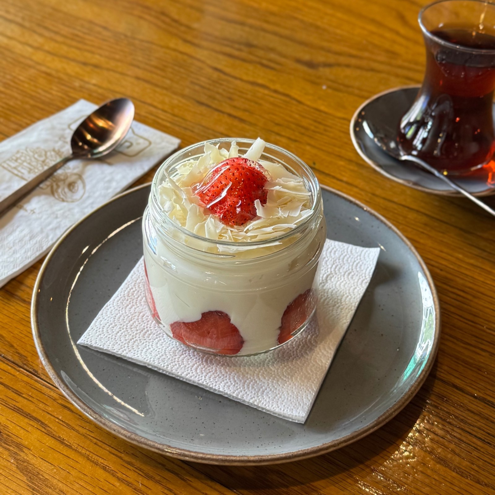 Çilekli Muhallebi