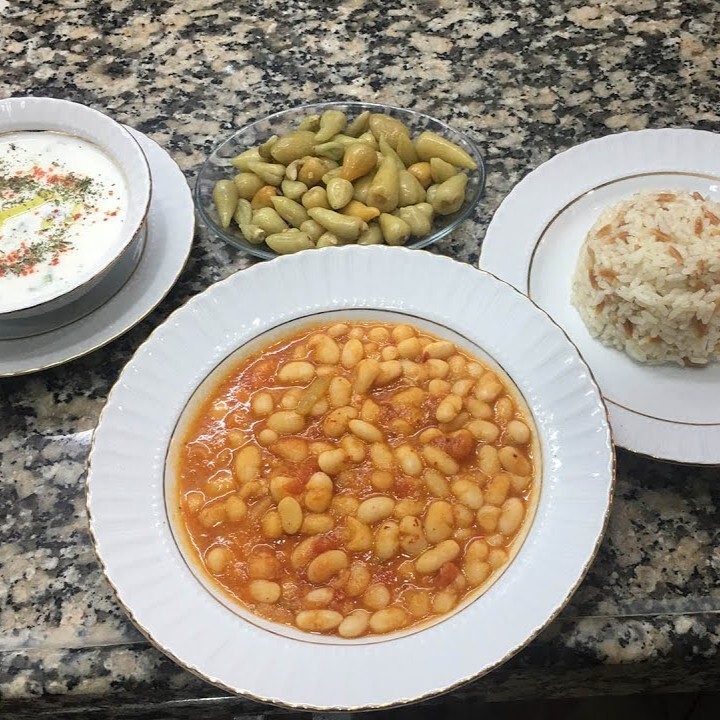 3 Lü Menü - Kuru Fasulye, Pilav ve Cacık