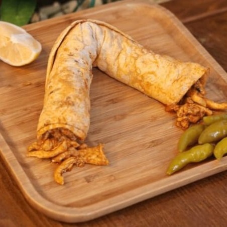 özel tandır lavaşında Tavuk Tantuni Lavaş