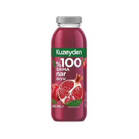 %100 Meyve Nar Suyu (250 ml) Cam