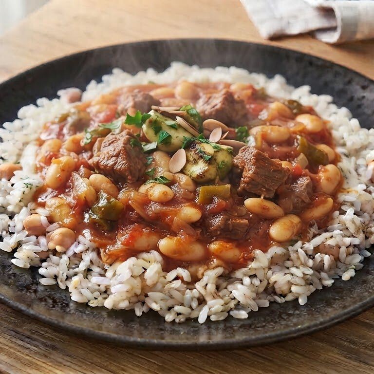 Pilav Üstü Etli Kuru Fasulye