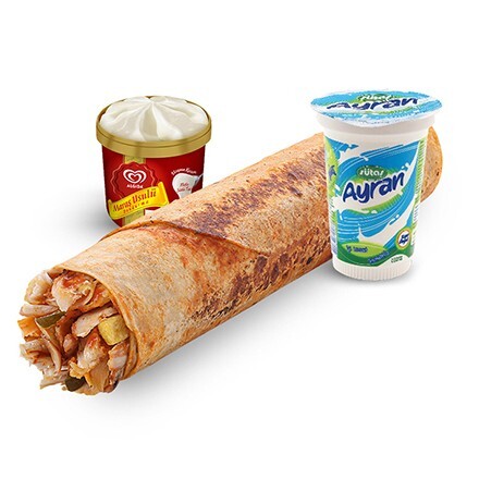 Algida Medium Tavuk Dürüm Menü