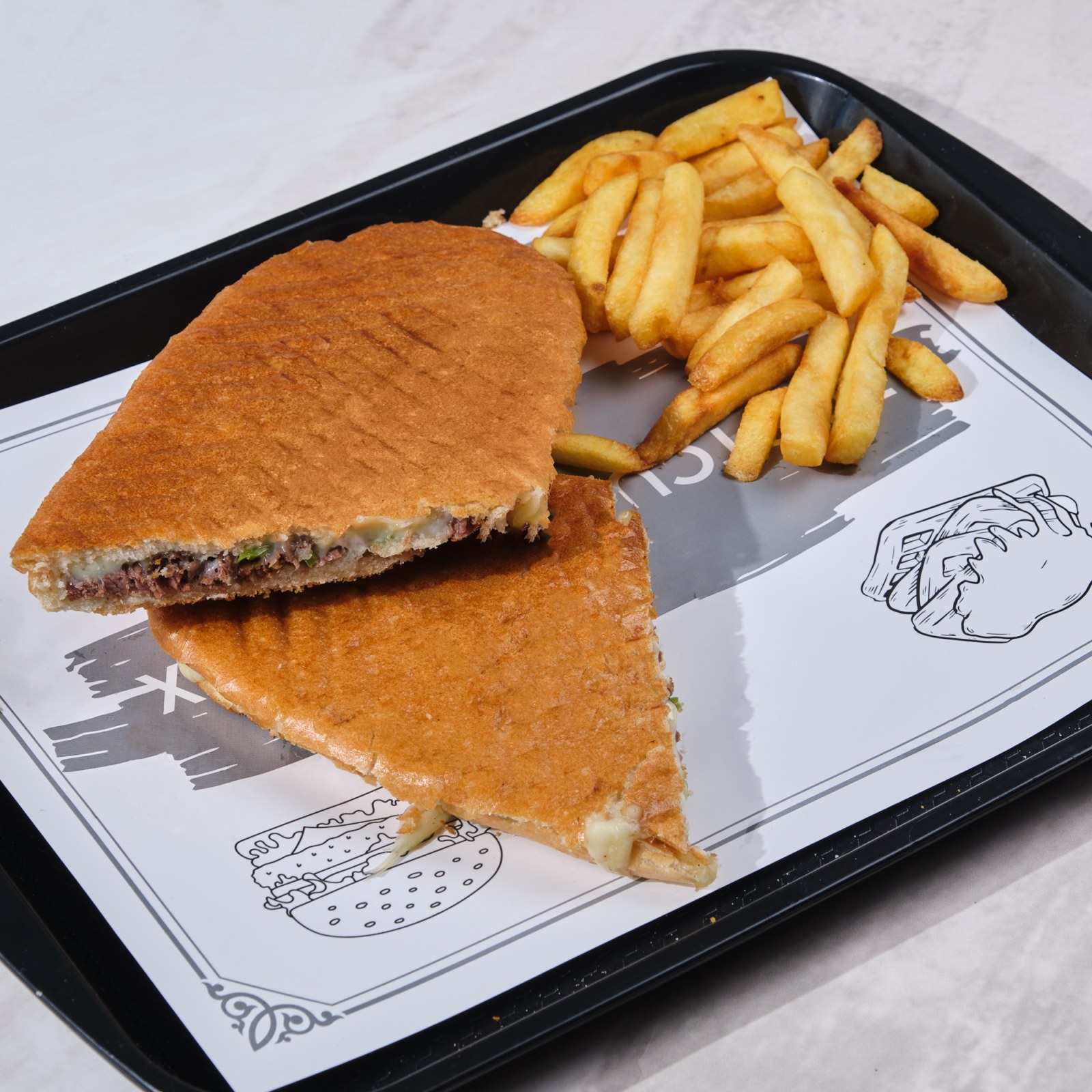 Kavurmalı Kaşarlı Tost