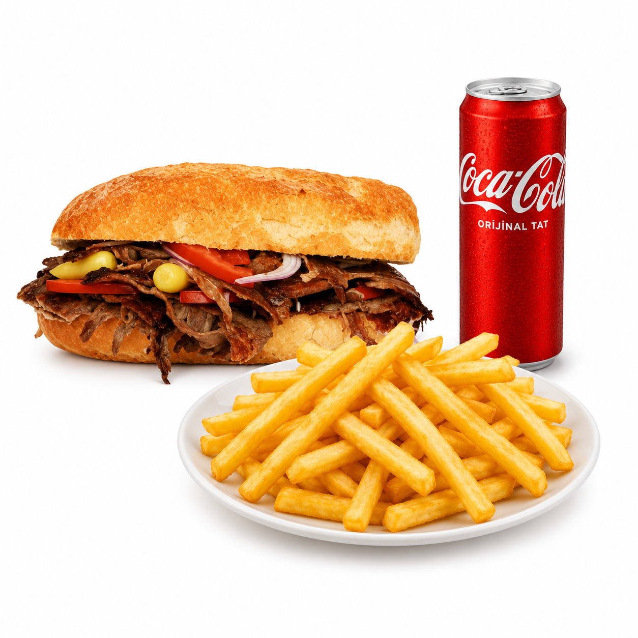 Yarım Ekmek Et Döner Menü (70 gr.)