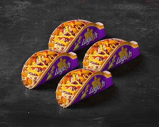 Ateşli Doritos'lu Çiğ Köfte Tako (Dörtlü)