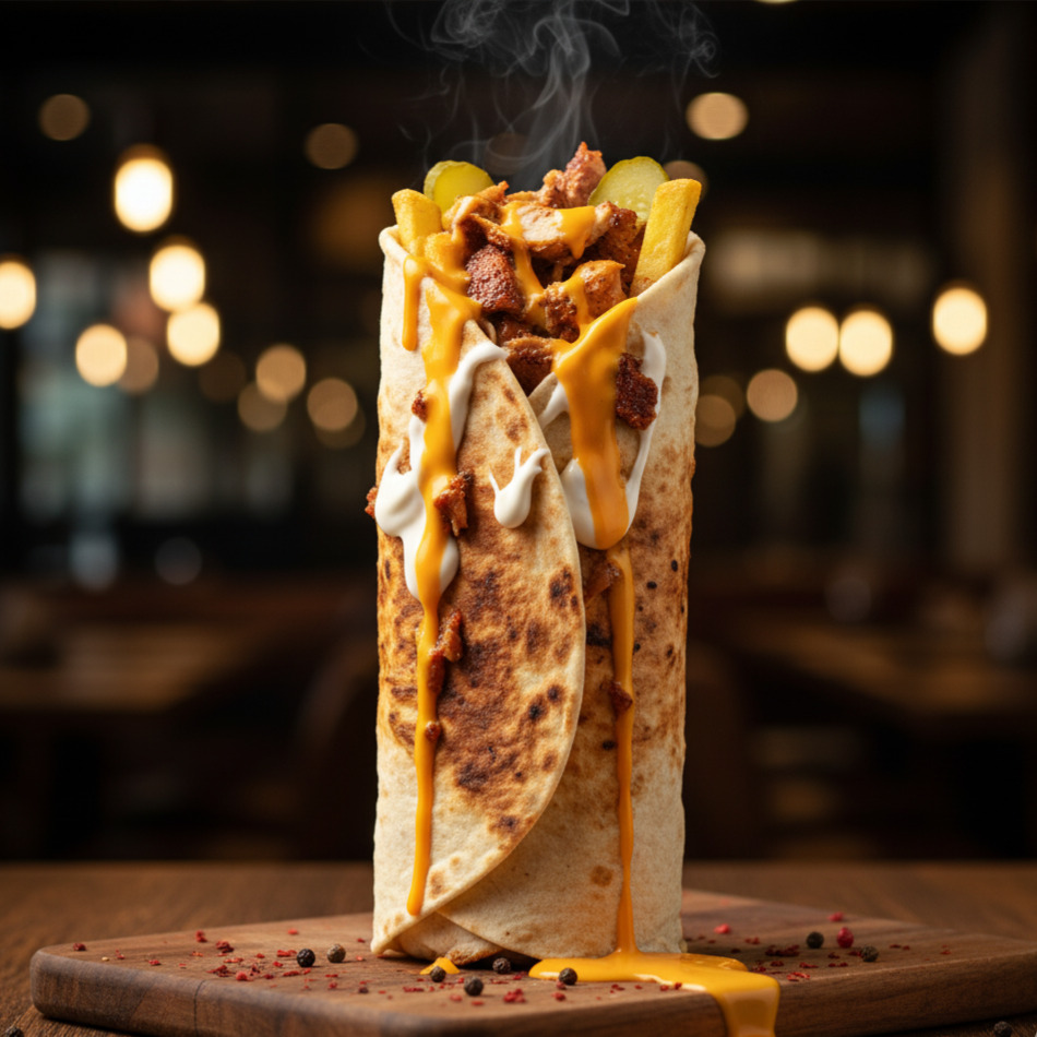 Cheddar Peynirli Tavuk Döner