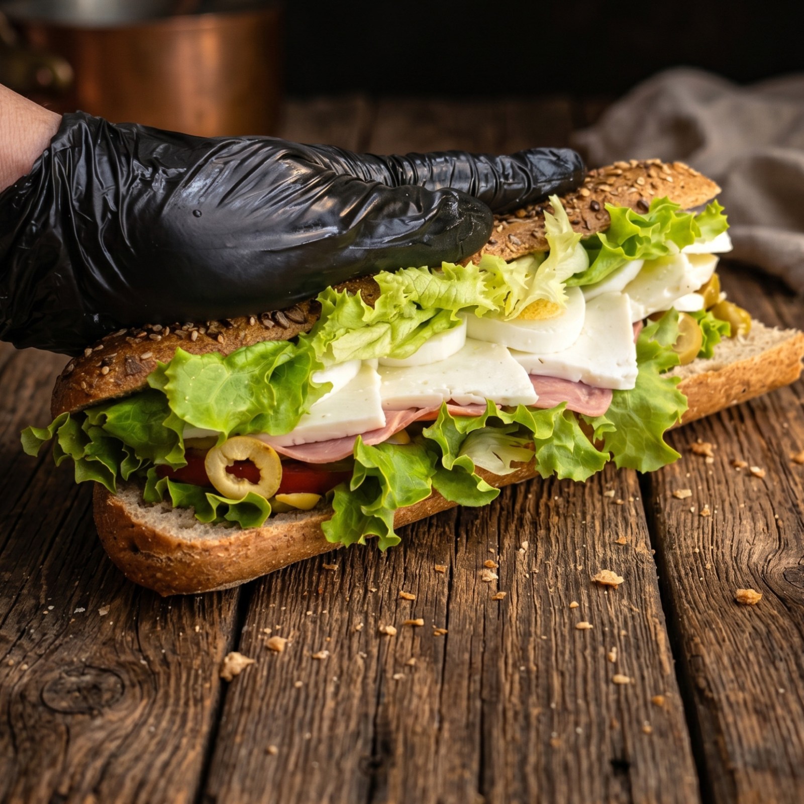 Yumurtalı Protein (Baget) Sandwich