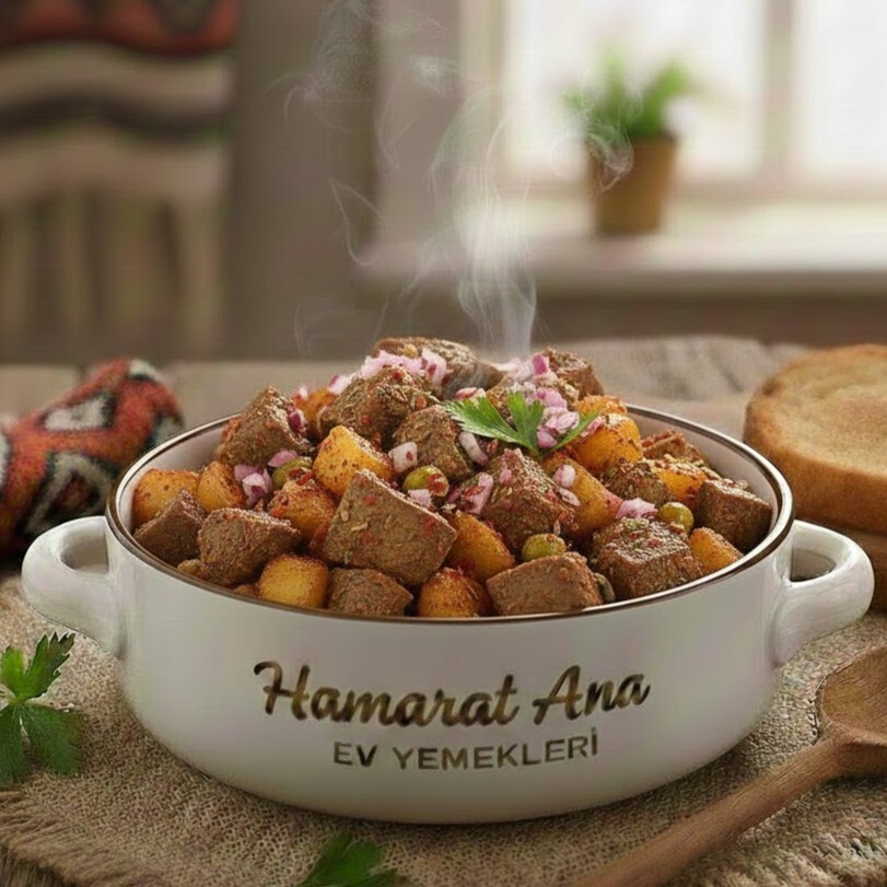 Hamarat Ana'dan Patatesli Dana Arnavut Ciğeri