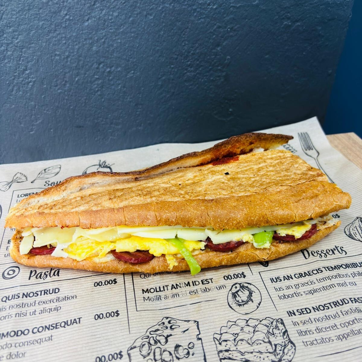 Meşhur Sanayi Tost (yarım ekmek)