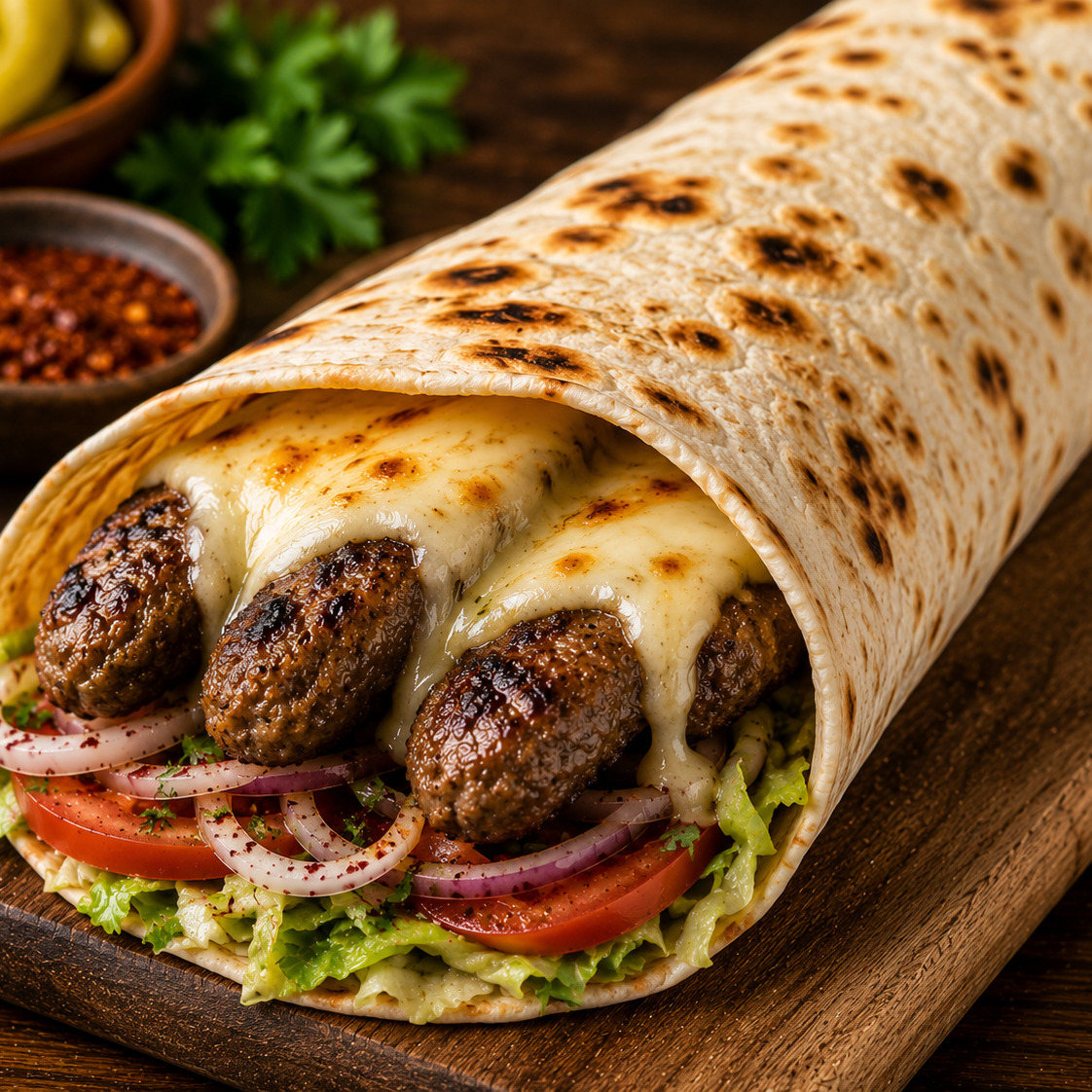Kaşarlı Köfte Dürüm