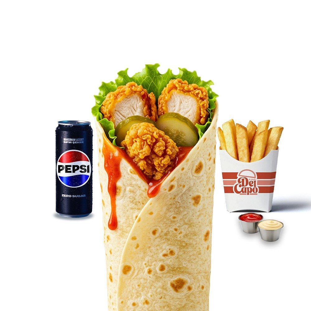 Hot Chili Chicken Wrap Menü