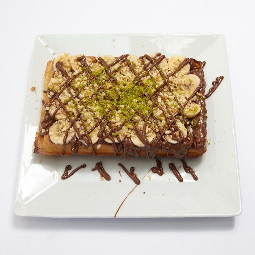 Sütlü Çikolatalı Muzlu Jumbo Waffle