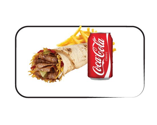 Et Atom Dürüm, Patates Kızartması , Kola