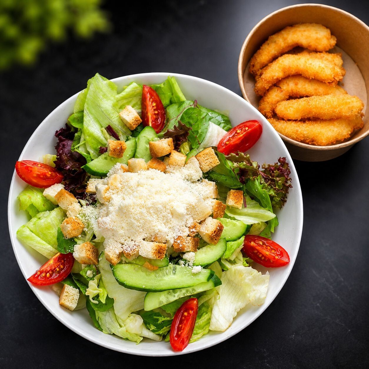 Karidesli Sezar Salata