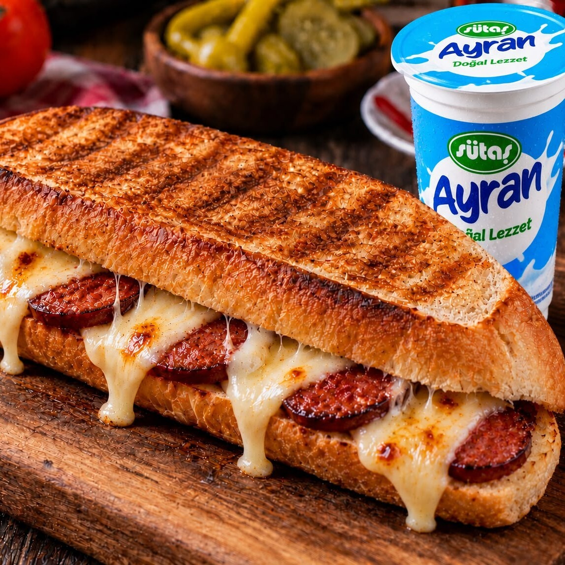 S Sucuk Kaşar + Ayran