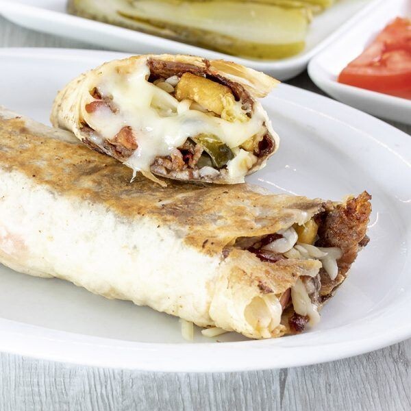(100gr) Kaşarlı Et Döner Dürüm