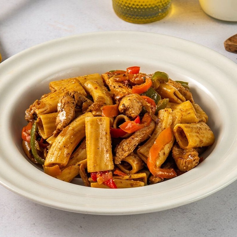 Tavuklu Fajita Rigatoni Makarna