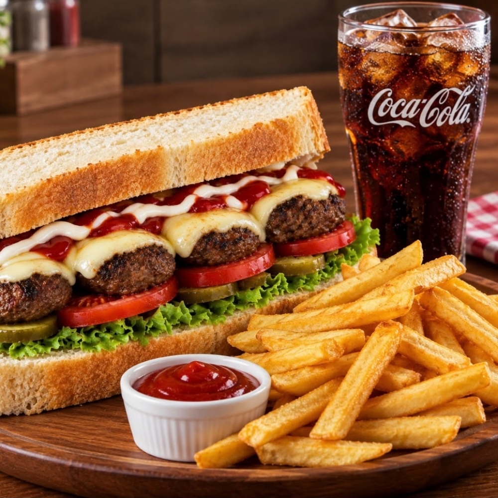 Köfte Ekmek + Patates + İçecek