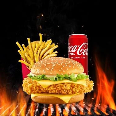 Washington Tavuk Burger Menü