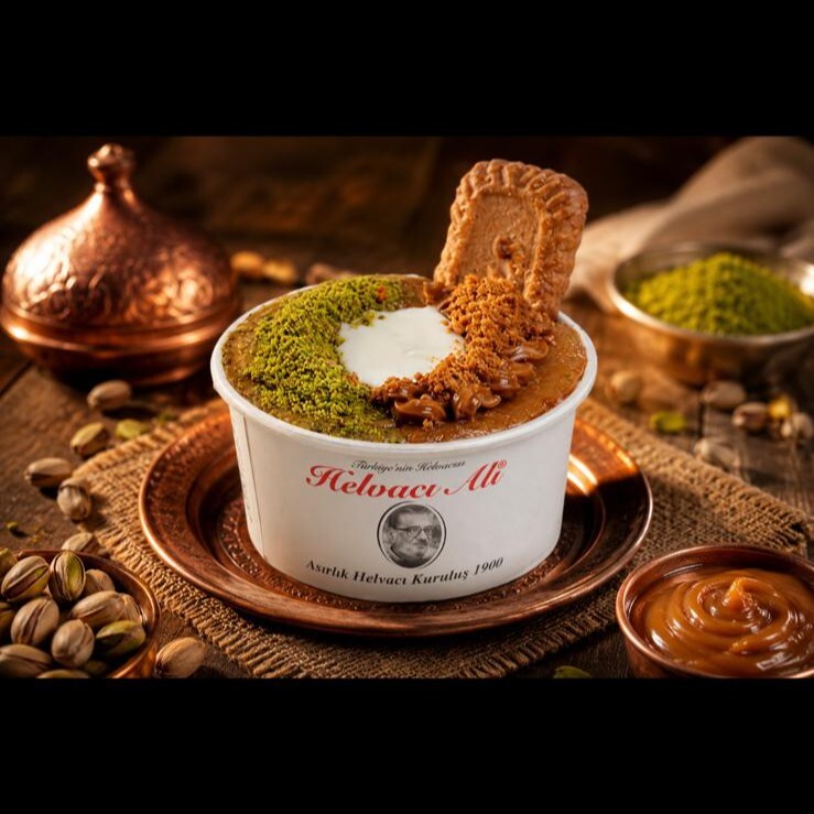 Lotus Bisküvili İrmik Helvası & Cennet Çamuru Dondurmalı (Standart boy 160 gr)