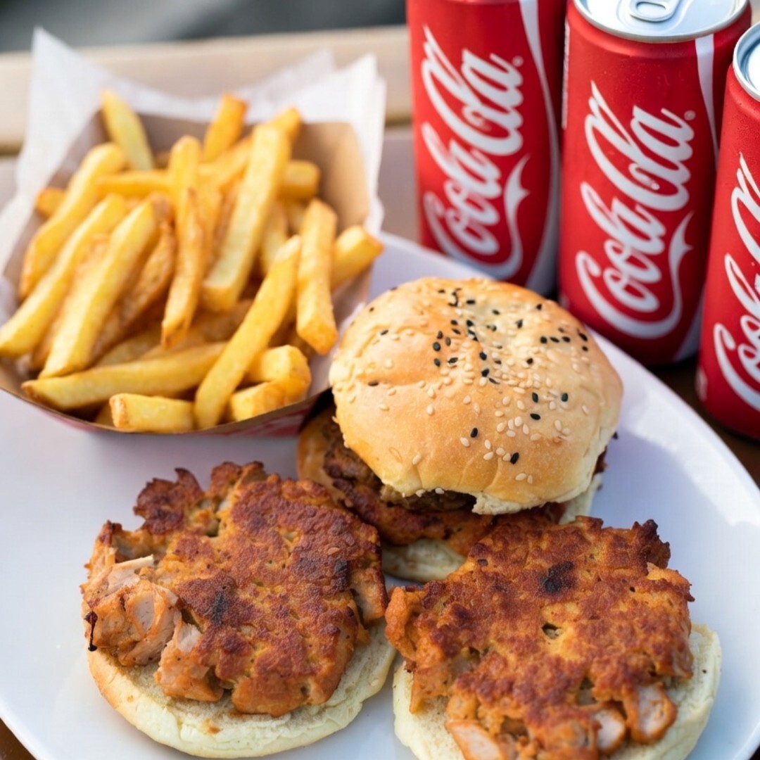 Süper 3lü Chiken Burger Menü