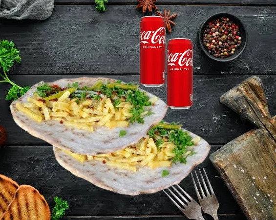 Patates Kızartması Dürümü Coca-Cola Cazip Menü