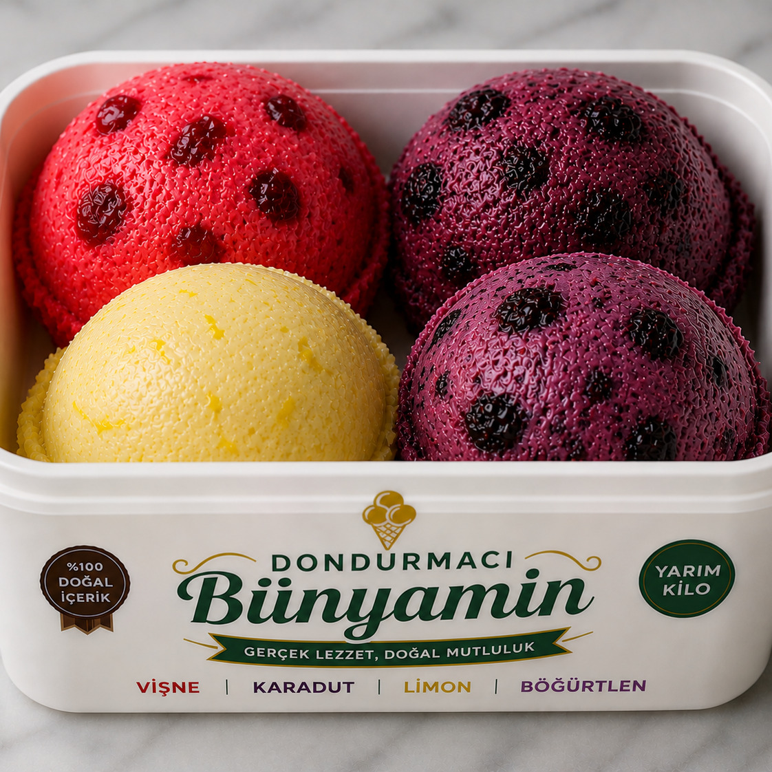 Vişne, Karadut, Böğürtlen, Limon 500 gr