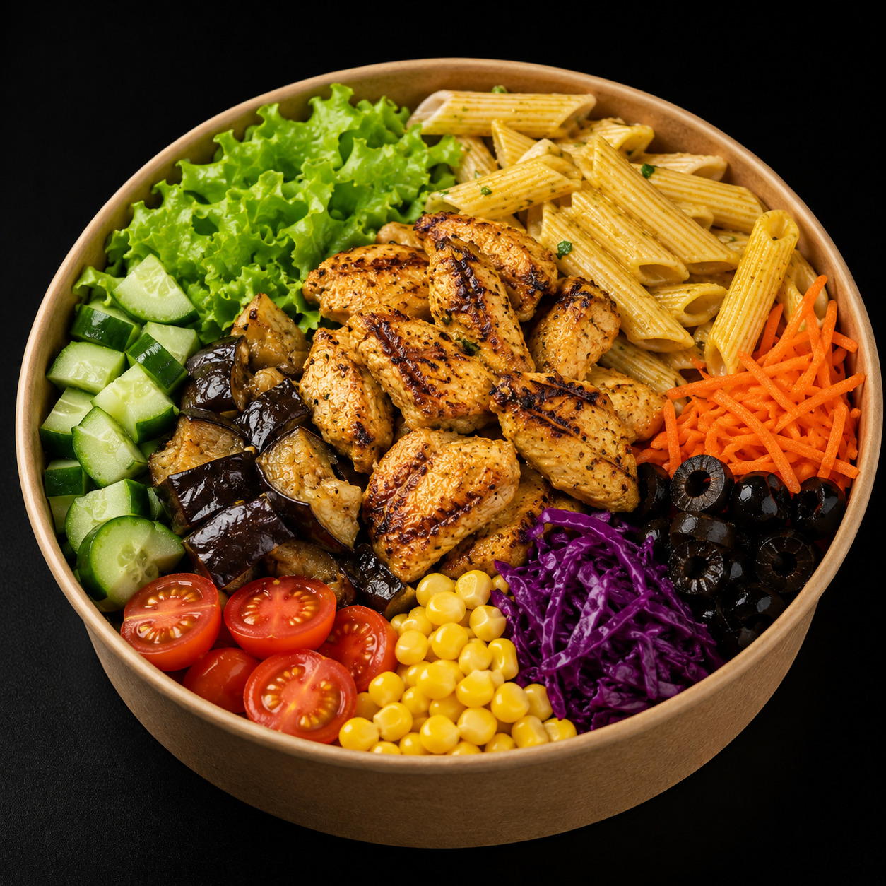 Köz Patlıcan Tavuklu Bowl