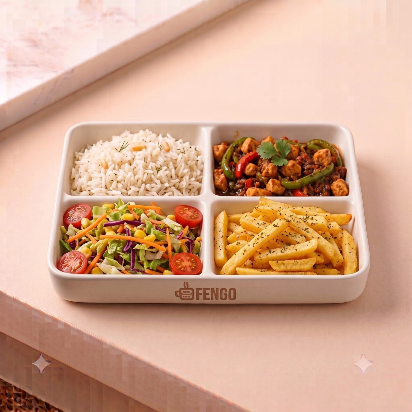 Meksika Soslu Tavuk Menü + Mevsim Salata