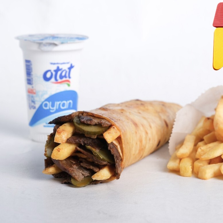 (80 gr) Et Dürüm + Cips + Ayran