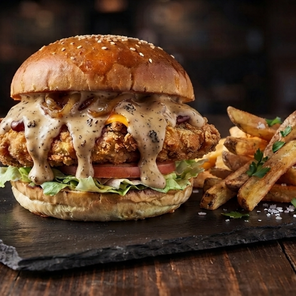 Trüf Mayonezli Tavuk Burger