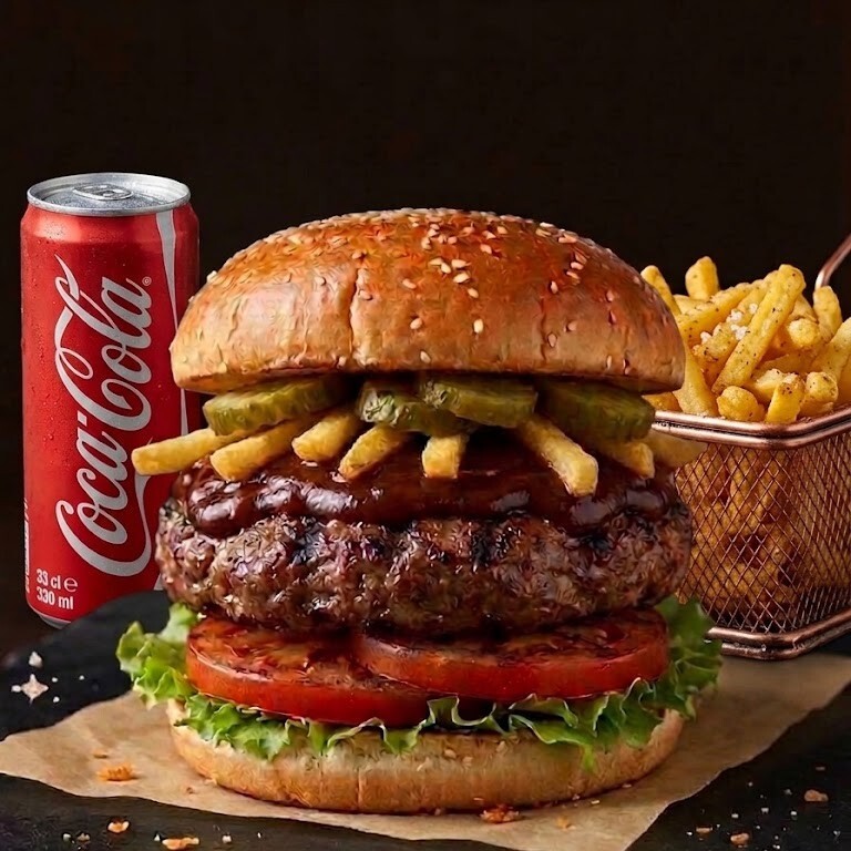 BBQ Burger Menü