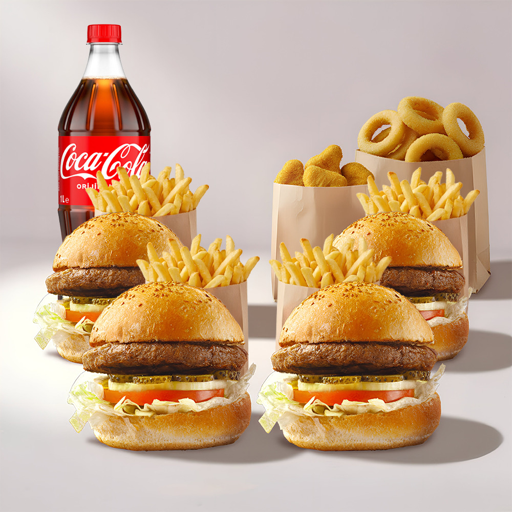 4'lü Classic Burger Menü