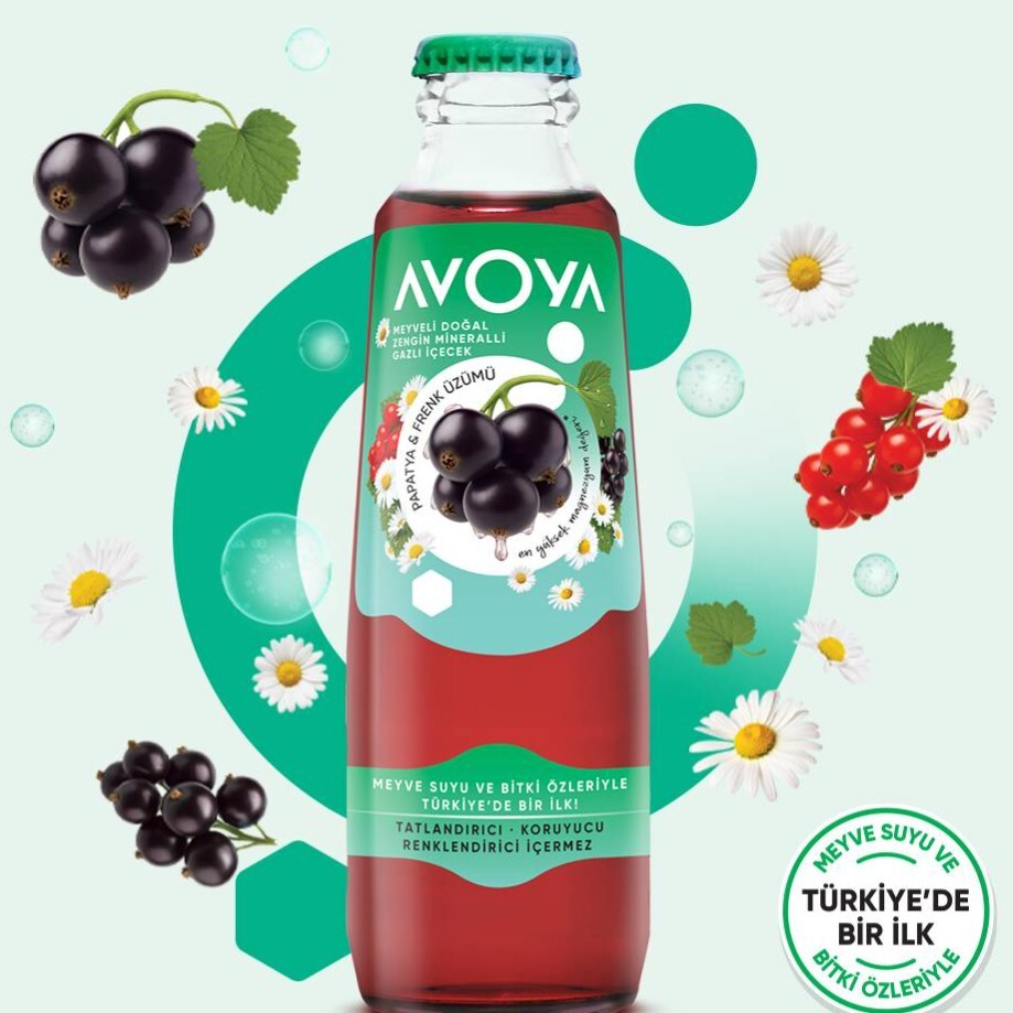 Avoya Frenk Üzümü - Papatya Maden Suyu (200 ml)