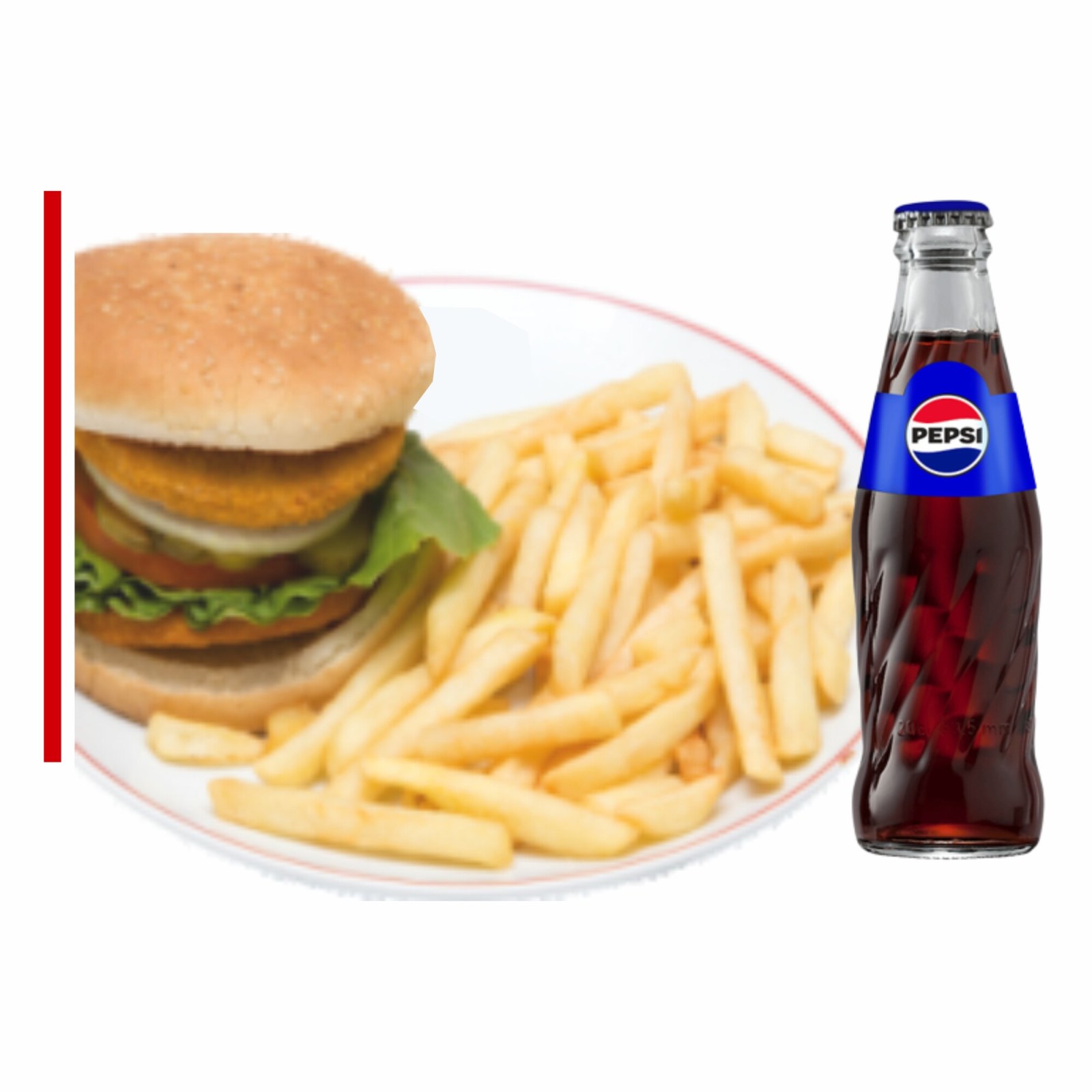 Double Chicken Burger Menü