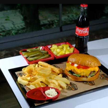 Double Hamburger Menü