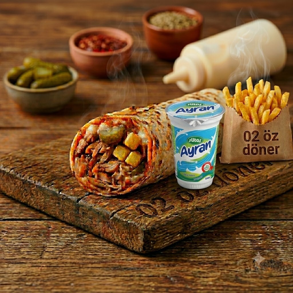 Tavuk Avantaj ( 80 gr.) ( döner+patates+ayran)