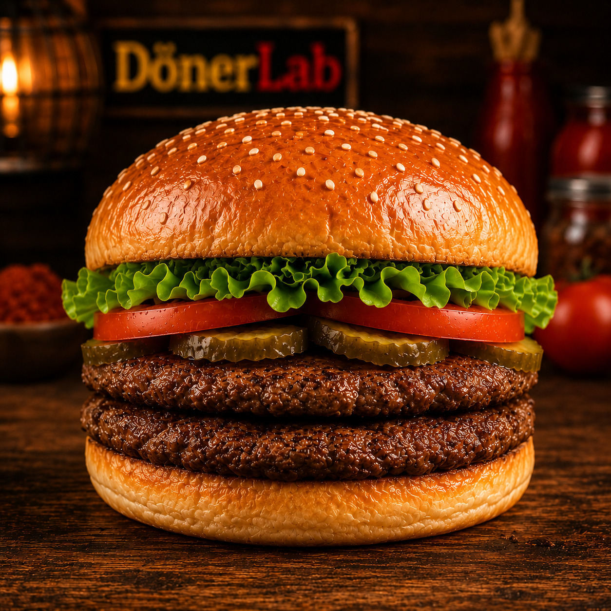 Classic Hamburger Double (90 Gr + 90 Gr)