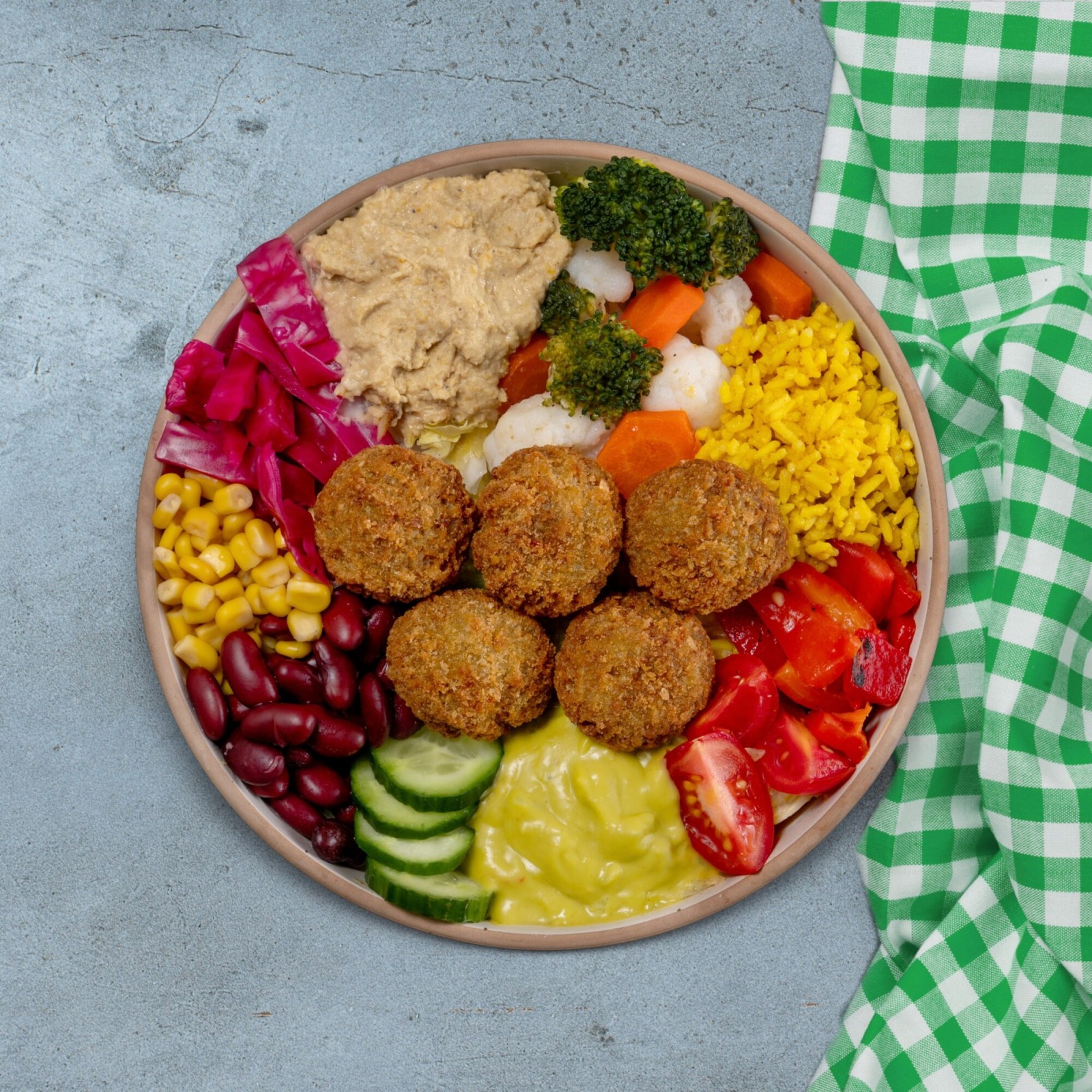 Falafelli Humuslu Bowl