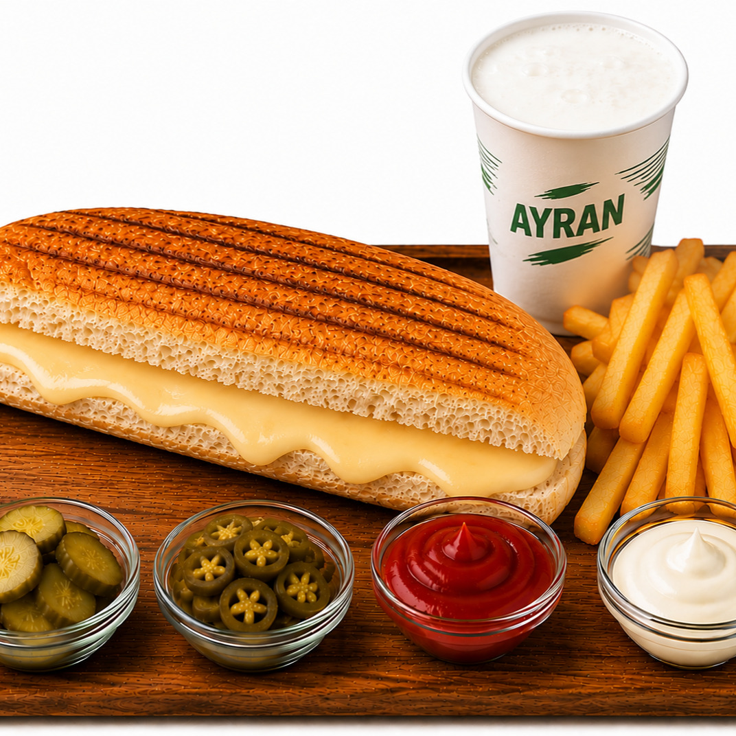Tam Ekmek Kaşarlı Tost Menü