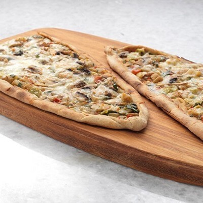 Tavuklu Kaşarlı Mantarlı Pide