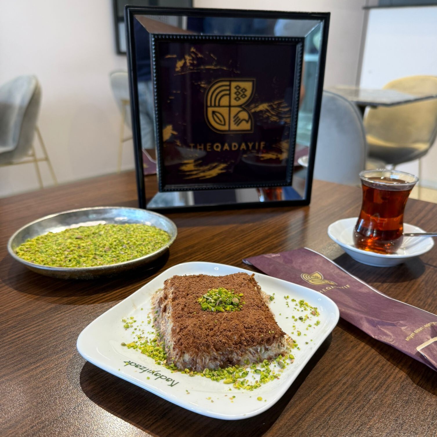 Fıstıklı ve Çikolatalı Soğuk Kadayıf (1 kg)