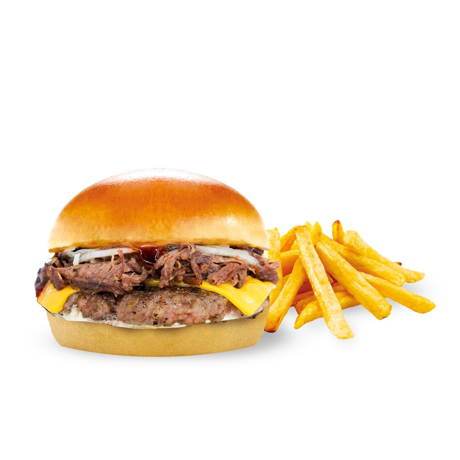 Smash Pulled Beef Burger Single