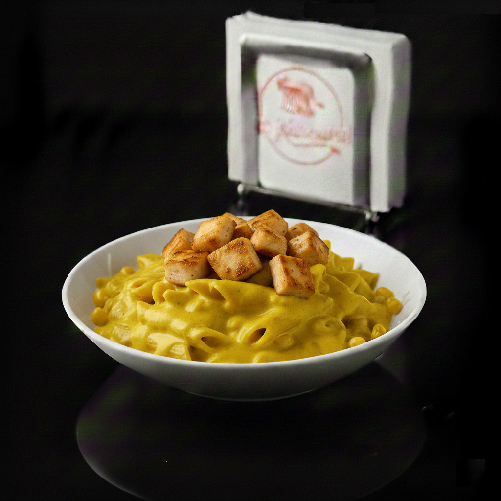 Köri Soslu Tavuklu Penne