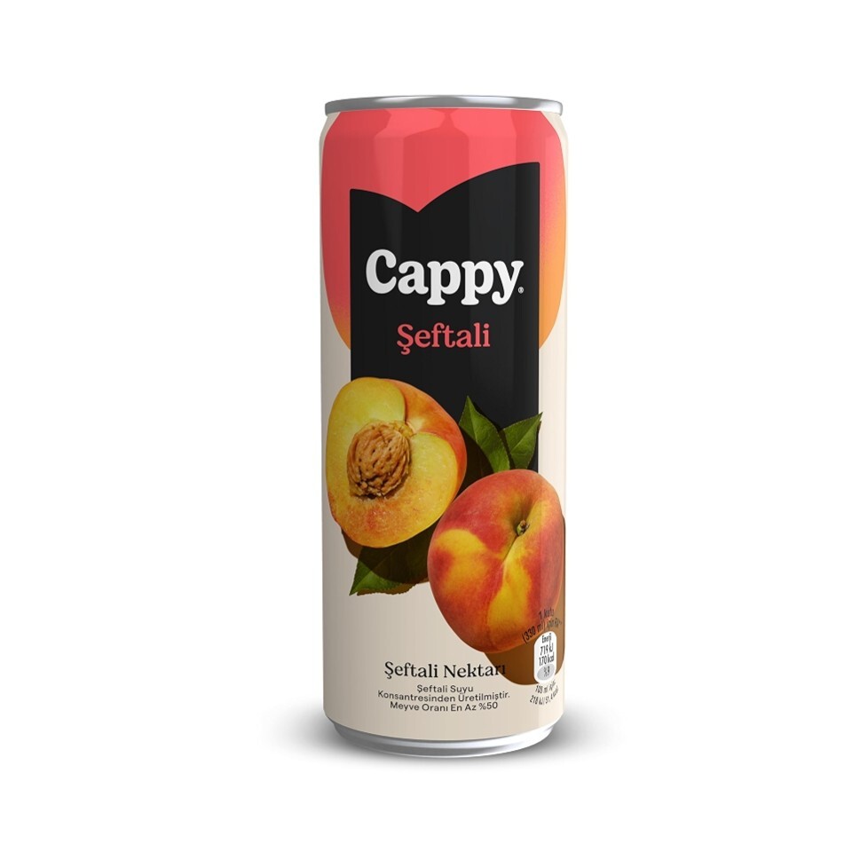 Cappy Şeftali Nektarı Kutu 330 Ml
