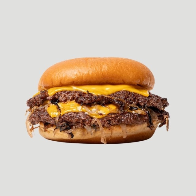 Oklahoma Fried Onion Cheeseburger
