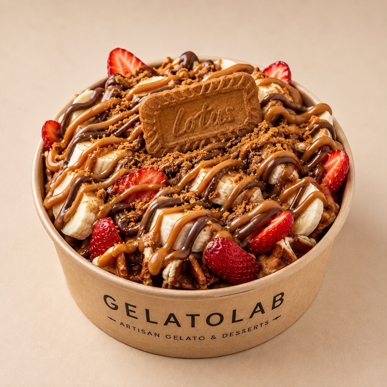Lotus Bisküvili Bowl Waffle
